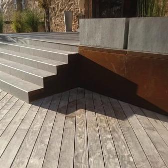 Habillage mur en corten