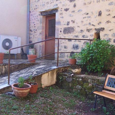 Main courante rouillée