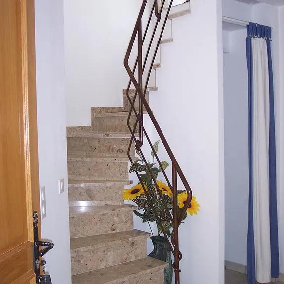 Rampe d’escalier rouillée