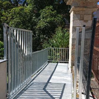 Passerelle et garde corps galva