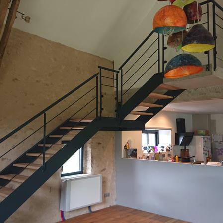 Escalier limon latéraux 14