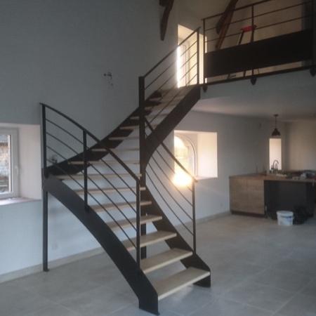 Escalier limon latéraux 16